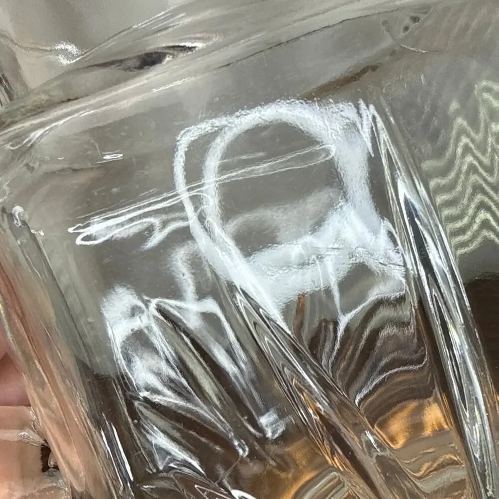 Federal Glass Vintage 50's Star Clear Pattern 36oz Square Pitcher Star On Bottom